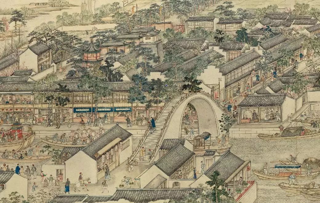 溥仪带出宫的这幅《姑苏繁华图》,超级震撼!(图1) 溥仪带出宫的这幅《姑苏繁华图》,超级震撼!(图1)