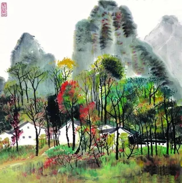 吴冠中笔下最美的农家院,赏心悦目!(图5) 吴冠中笔下最美的农家院,赏心悦目!(图5)