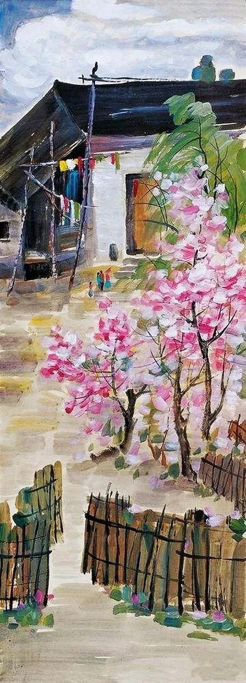 吴冠中笔下最美的农家院,赏心悦目!(图3) 吴冠中笔下最美的农家院,赏心悦目!(图3)