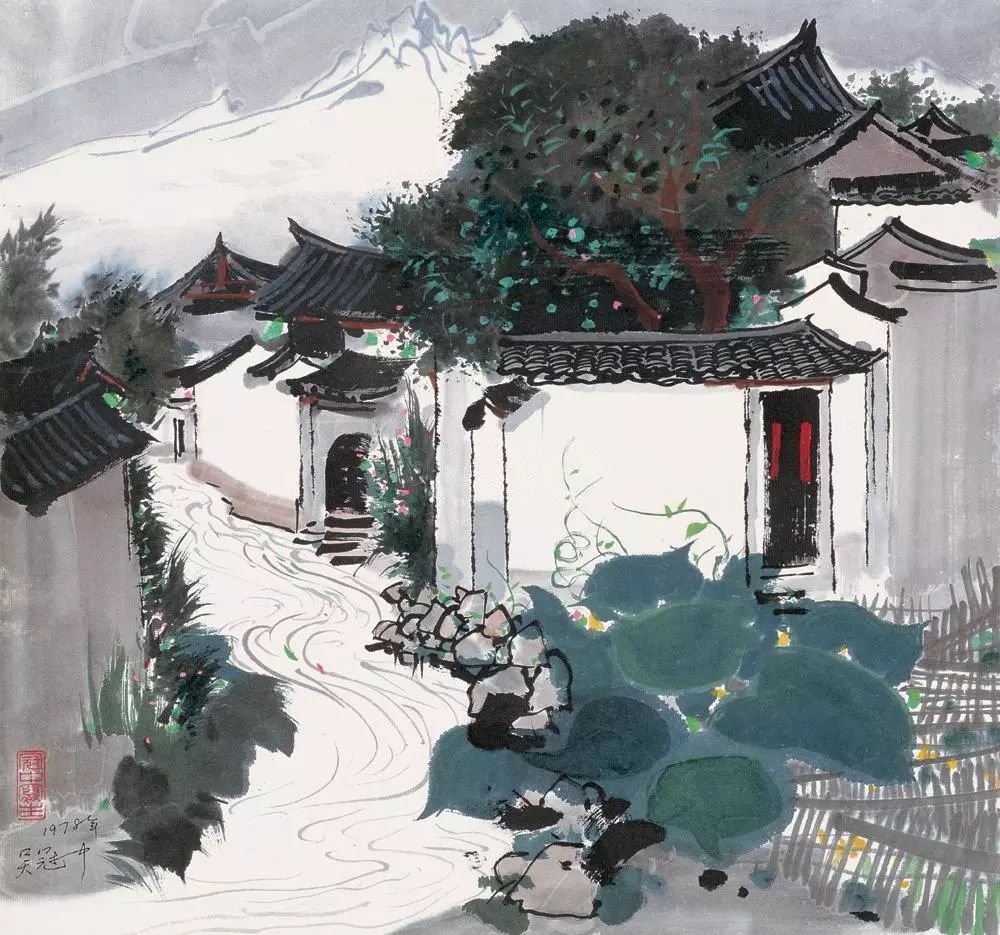 吴冠中笔下最美的农家院,赏心悦目!(图31) 吴冠中笔下最美的农家院,赏心悦目!(图31)