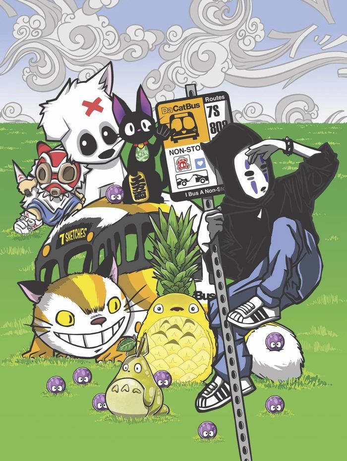 全球50位艺术家致敬宫崎骏创作的作品(图4) 全球50位艺术家致敬宫崎骏创作的作品(图4)