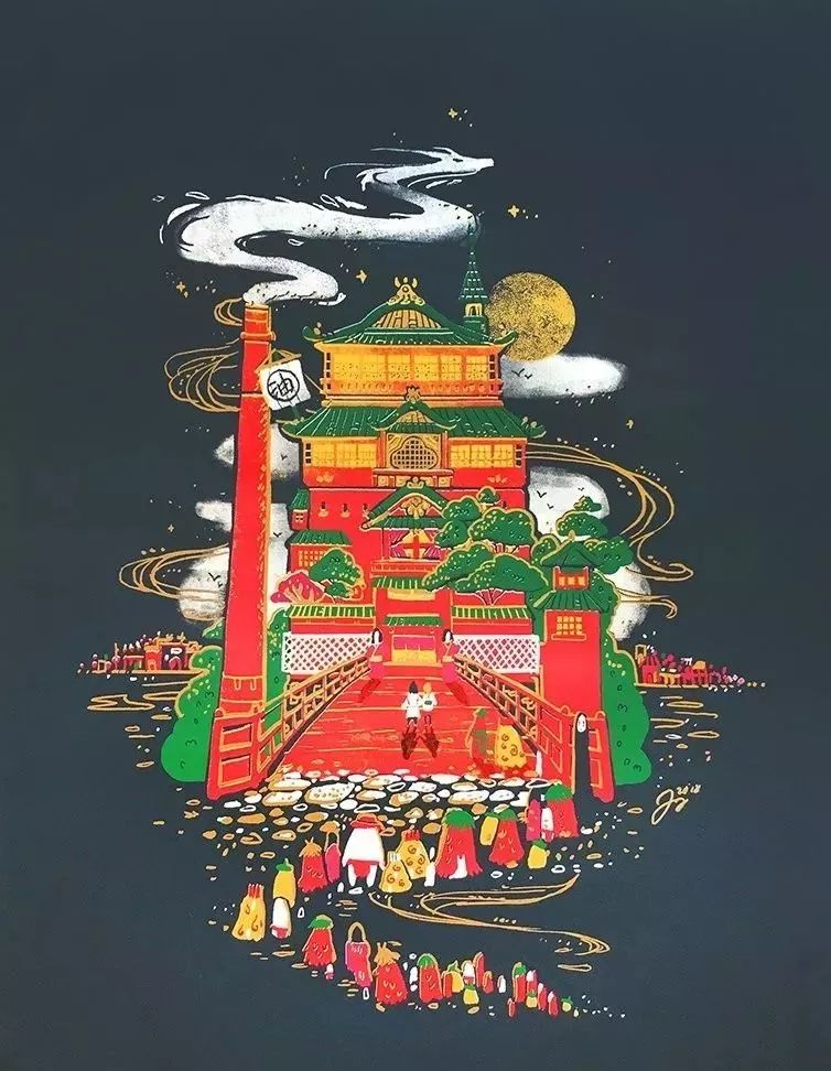 全球50位艺术家致敬宫崎骏创作的作品(图30) 全球50位艺术家致敬宫崎骏创作的作品(图30)