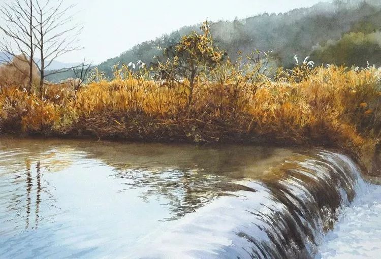 日本画家 阿部智幸:水彩画家笔中自然的光和彩,精彩绝伦!(图4) 日本画家 阿部智幸:水彩画家笔中自然的光和彩,精彩绝伦!(图4)