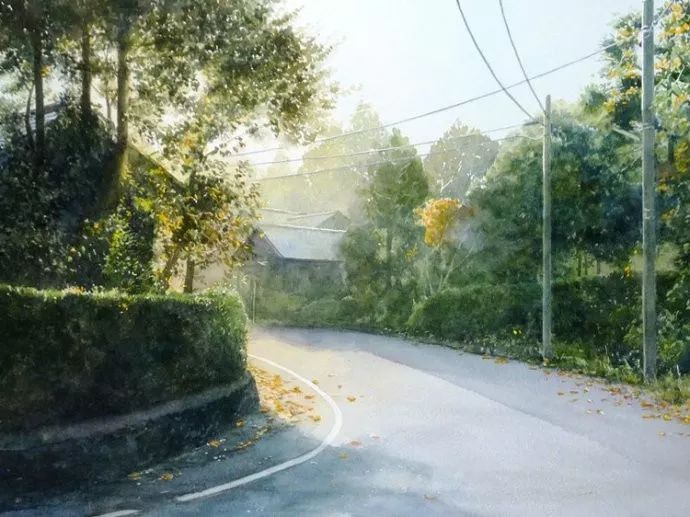 日本画家 阿部智幸:水彩画家笔中自然的光和彩,精彩绝伦!(图16) 日本画家 阿部智幸:水彩画家笔中自然的光和彩,精彩绝伦!(图16)