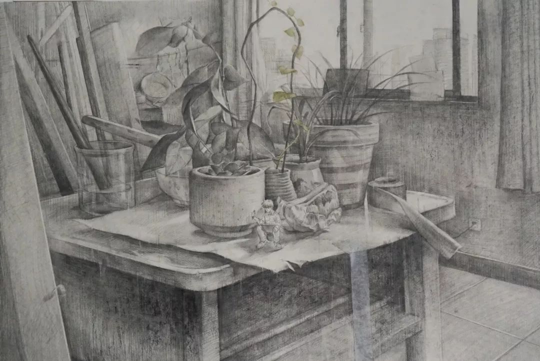 2018年西安美术学院素描留校作品精选!(图4) 2018年西安美术学院素描留校作品精选!(图4)