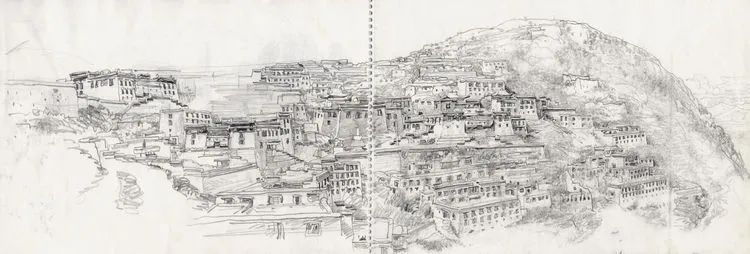 于小冬风景素描四十年1983-2023(图9) 于小冬风景素描四十年1983-2023(图9)