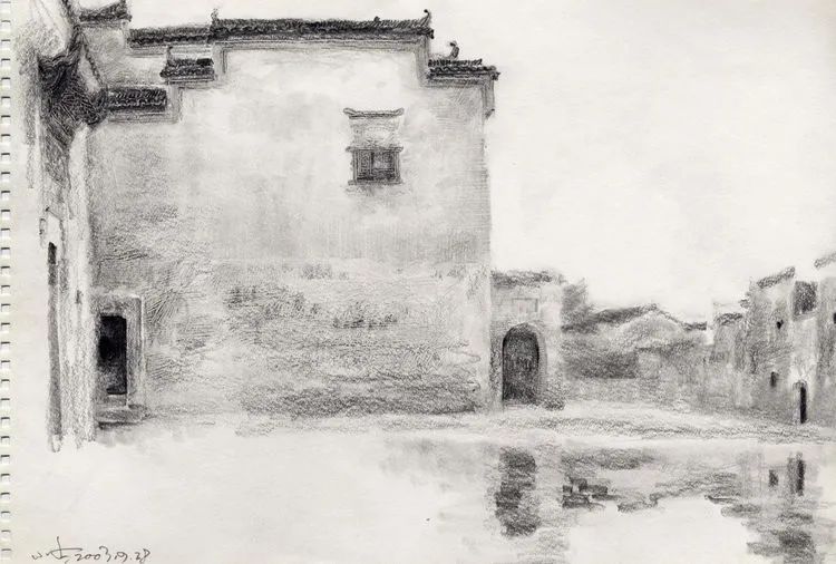 于小冬风景素描四十年1983-2023(图23) 于小冬风景素描四十年1983-2023(图23)