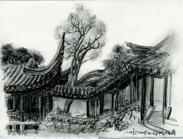 于小冬风景素描四十年1983-2023(图63) 于小冬风景素描四十年1983-2023(图63)