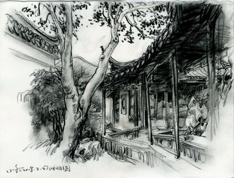 于小冬风景素描四十年1983-2023(图62) 于小冬风景素描四十年1983-2023(图62)