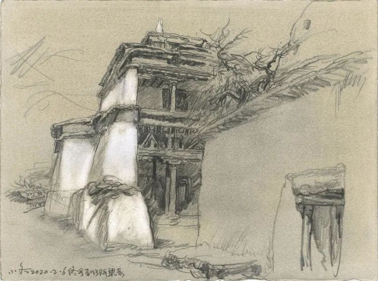 于小冬风景素描四十年1983-2023(图76) 于小冬风景素描四十年1983-2023(图76)