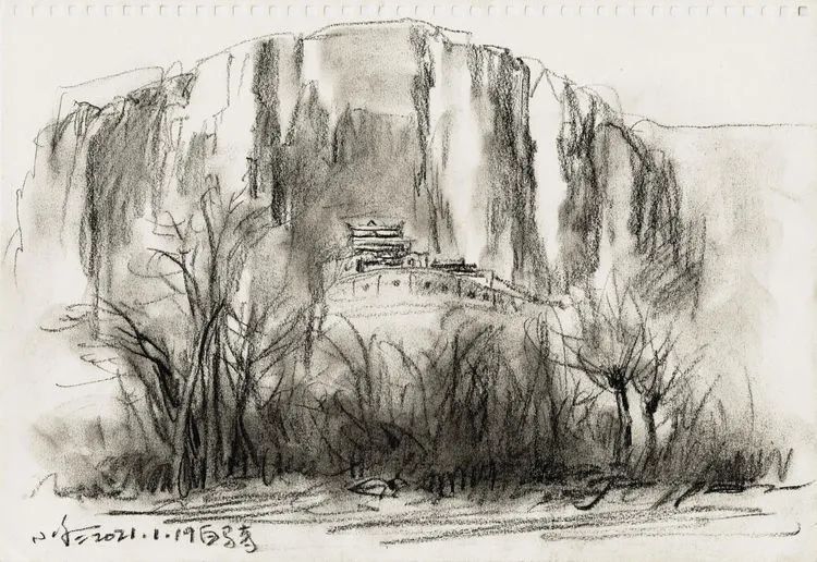 于小冬风景素描四十年1983-2023(图80) 于小冬风景素描四十年1983-2023(图80)