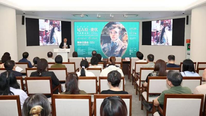 费欣绘画精品展媒体见面会现场 费欣绘画精品展媒体见面会现场