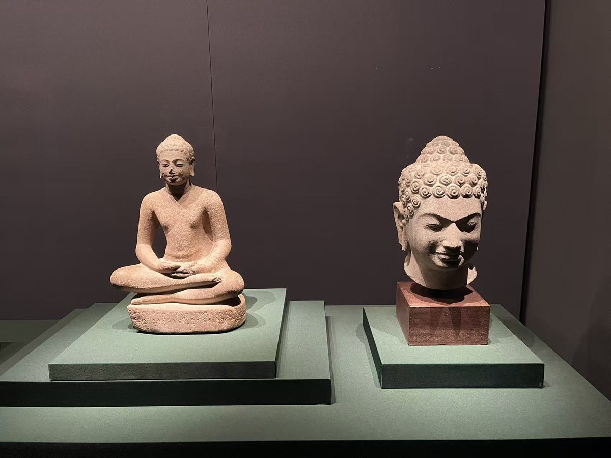 众神吴哥：150余件高棉文物亮相湖南省博