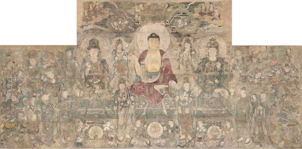 广胜寺药师佛佛会图临摹作品 广胜寺药师佛佛会图临摹作品