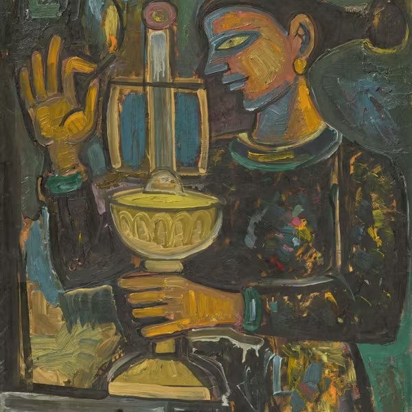 印度现代绘画作品与拍卖现场 印度现代绘画作品与拍卖现场