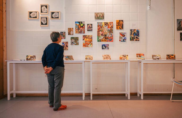 Bert Theis 作品与热讷维利耶艺术中心展览现场