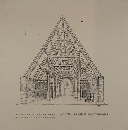 Ernest Born 中世纪建筑素描展现场与作品