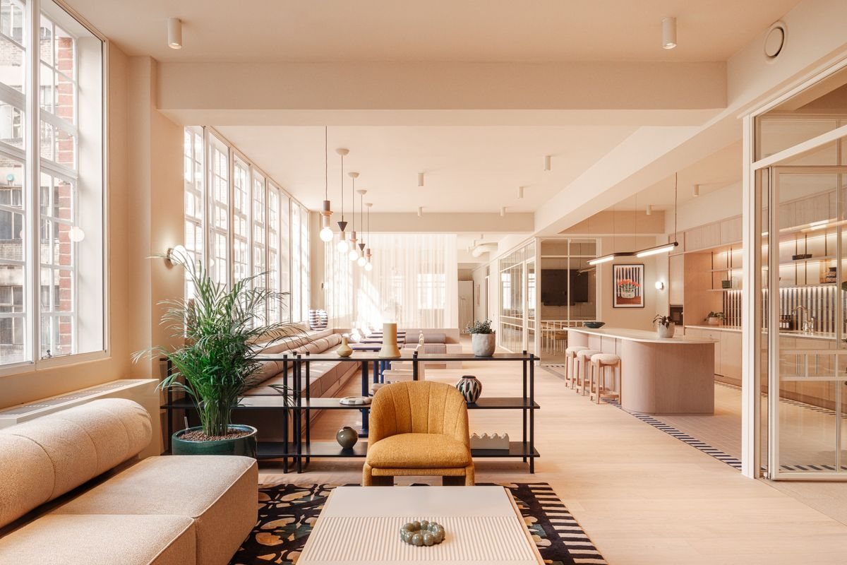 Elsley House 伦敦办公空间 SODA 室内设计 茶水台社交核心