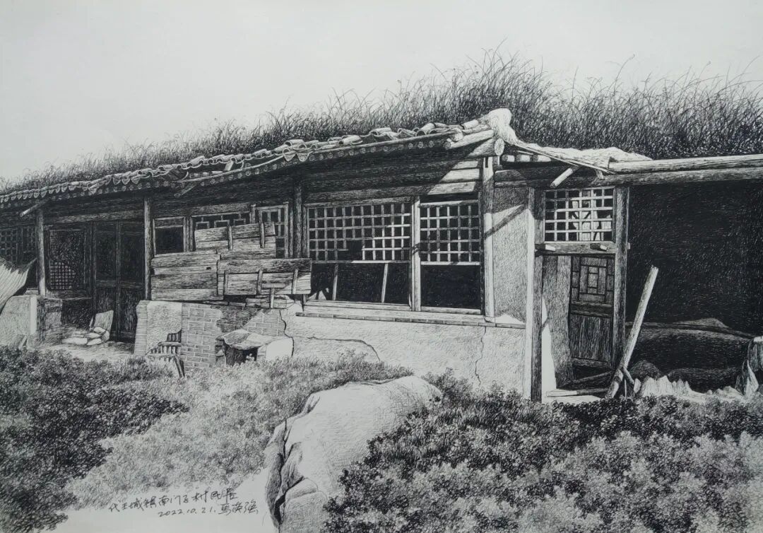 河北蔚县:马英强的钢笔画